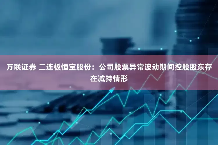 万联证券 二连板恒宝股份：公司股票异常波动期间控股股东存在减持情形